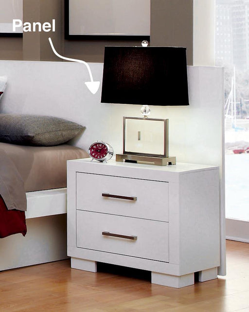 Jessica Nightstand Panels White (Set of 2) - Orlando Furniture Outlet (Casselberry,FL)
