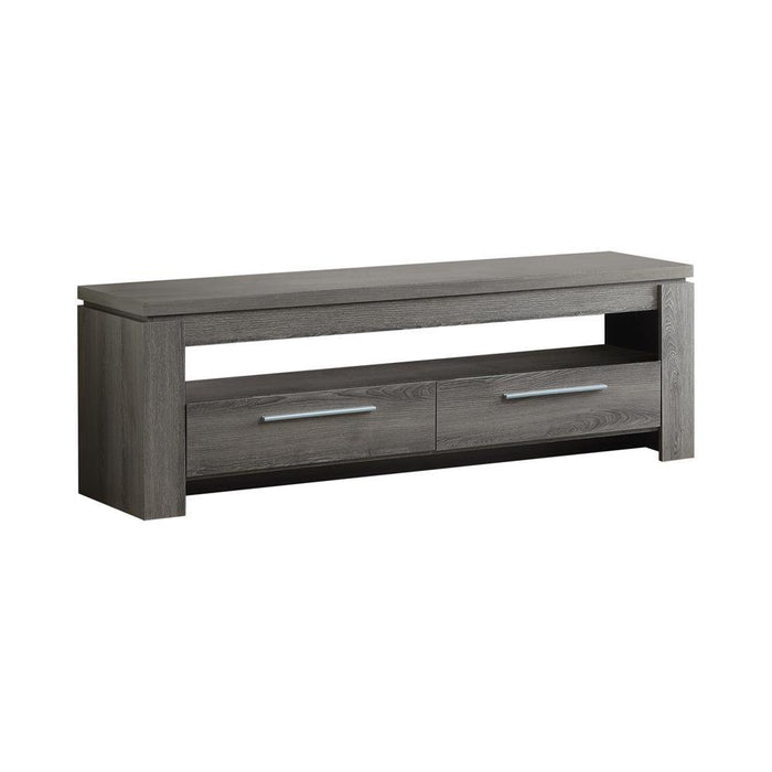 Elkton 2-drawer TV Console Weathered Grey