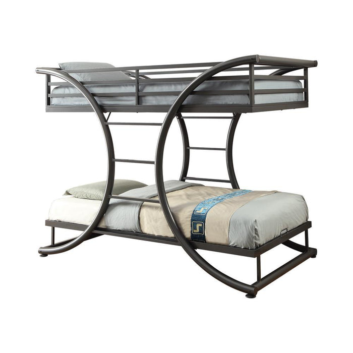 Stephan Twin Over Twin Bunk Bed Gunmetal