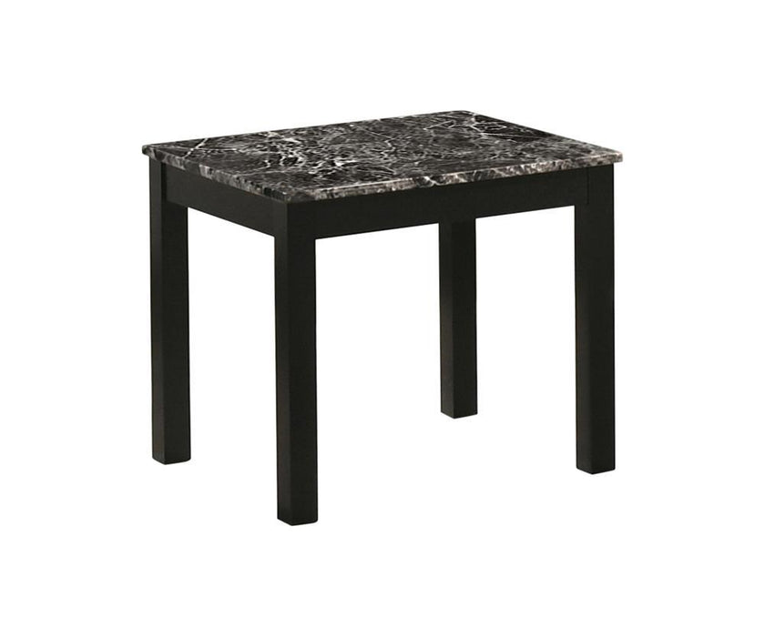 Darius Faux Marble Rectangle 3-piece Occasional Table Set Black