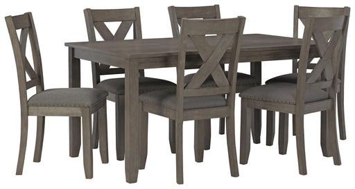Caitbrook Dining Table and Chairs (Set of 7) - Orlando Furniture Outlet (Casselberry,FL)