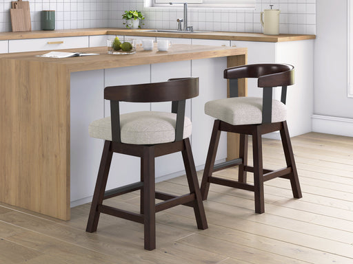 Haddigan Counter Height Barstool (Set of 2) - Orlando Furniture Outlet (Casselberry,FL)