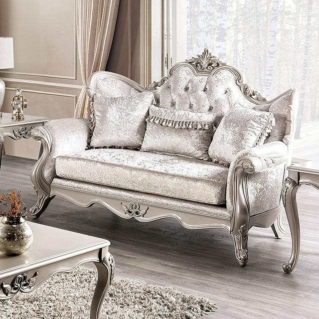 Acapulco White & Espresso Loveseat - Orlando Furniture Outlet (Casselberry,FL)