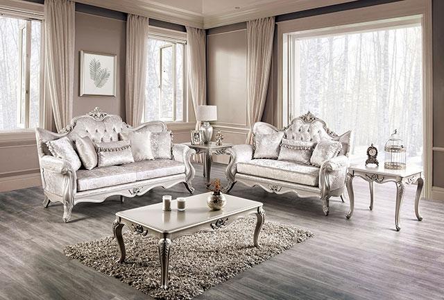 Acapulco White & Espresso Loveseat - Orlando Furniture Outlet (Casselberry,FL)