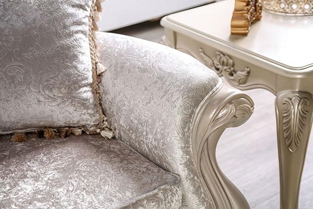 Acapulco White & Espresso Loveseat - Orlando Furniture Outlet (Casselberry,FL)
