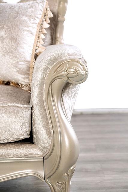 Acapulco White & Espresso Loveseat - Orlando Furniture Outlet (Casselberry,FL)