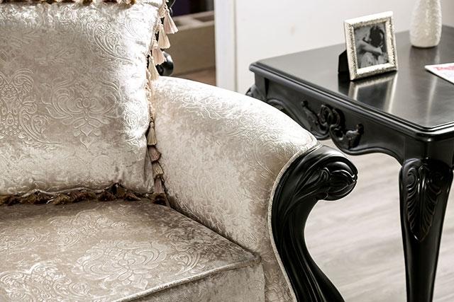 Acapulco White & Espresso Loveseat - Orlando Furniture Outlet (Casselberry,FL)
