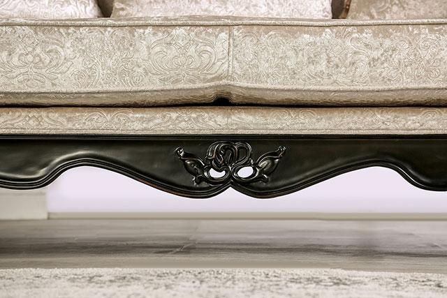 Acapulco White & Espresso Loveseat - Orlando Furniture Outlet (Casselberry,FL)