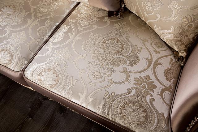 Albacete Sofa Campage & Walnut - Orlando Furniture Outlet (Casselberry,FL)