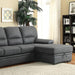 ALCESTER Brown & Gray Sectional w/ Sleeper, Ash - Orlando Furniture Outlet (Casselberry,FL)