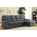 ALCESTER Brown & Gray Sectional w/ Sleeper, Ash - Orlando Furniture Outlet (Casselberry,FL)