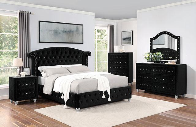 ZOHAR Mirror, Black - Orlando Furniture Outlet (Casselberry,FL)