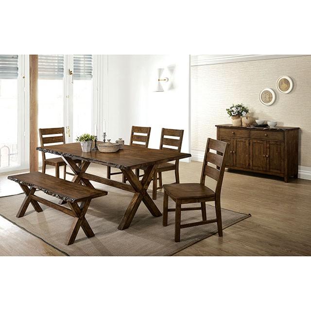Woodworth Walnut Padded Side Chair (2/CTN) - Orlando Furniture Outlet (Casselberry,FL)