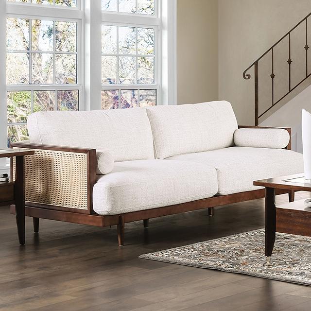 ALESUND Sofa, Beige/Light Oak, Natural & Brown - Orlando Furniture Outlet (Casselberry,FL)
