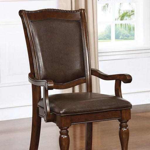 Alpena Brown Cherry/Espresso Arm Chair & Side Chair (2/CTN) - Orlando Furniture Outlet (Casselberry,FL)