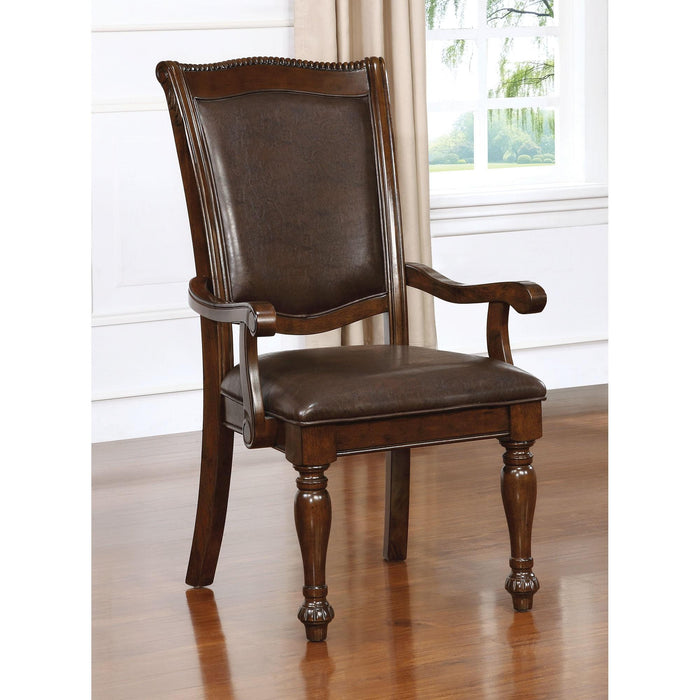 Alpena Brown Cherry/Espresso Arm Chair & Side Chair (2/CTN) - Orlando Furniture Outlet (Casselberry,FL)