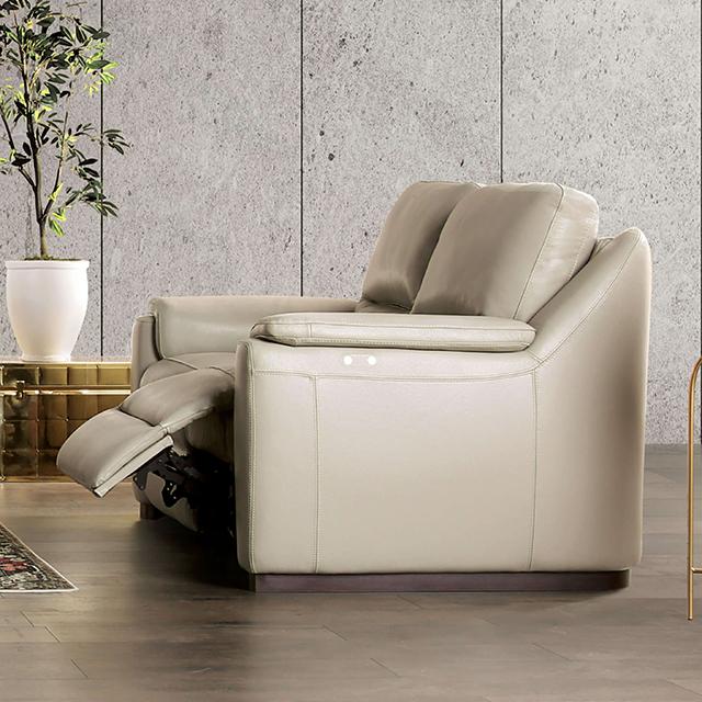 ALTAMURA Power Sofa, Gray & Beige - Orlando Furniture Outlet (Casselberry,FL)