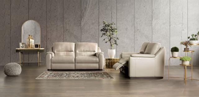 ALTAMURA Power Sofa, Gray & Beige - Orlando Furniture Outlet (Casselberry,FL)