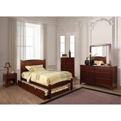Cara Cherry Twin Bed - Orlando Furniture Outlet (Casselberry,FL)