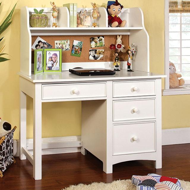 Omnus White Desk - Orlando Furniture Outlet (Casselberry,FL)