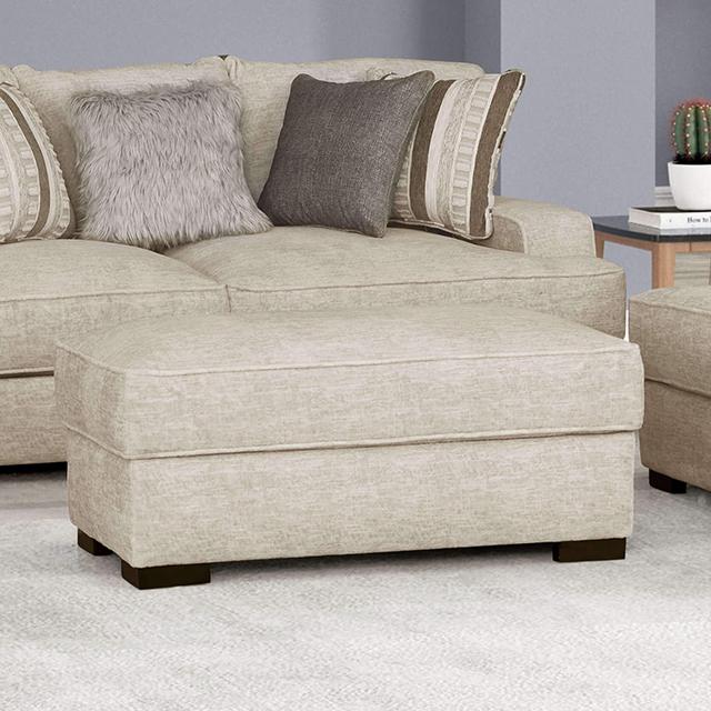 ARDENFOLD Ottoman, Beige & Gray - Orlando Furniture Outlet (Casselberry,FL)