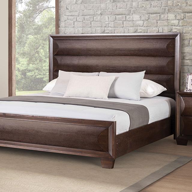 Chemnitz Bed Espresso & White