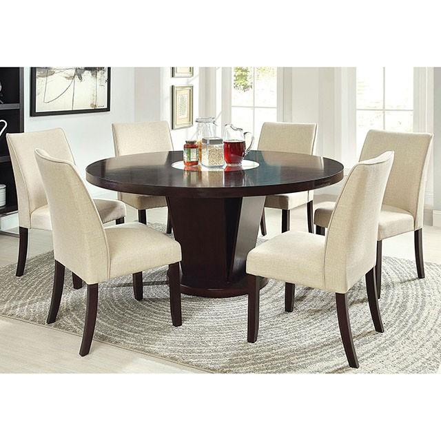 Cimma Espresso Round Dining Table - Orlando Furniture Outlet (Casselberry,FL)
