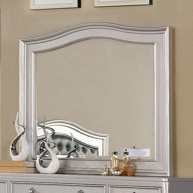 Ariston Mirror White, Silver, & Black - Orlando Furniture Outlet (Casselberry,FL)