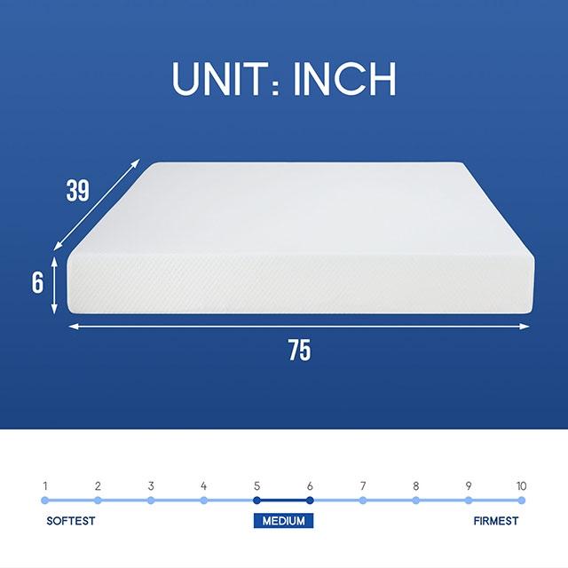 Artemisia 6" Full, Queen, & Twin Memory Foam Mattress