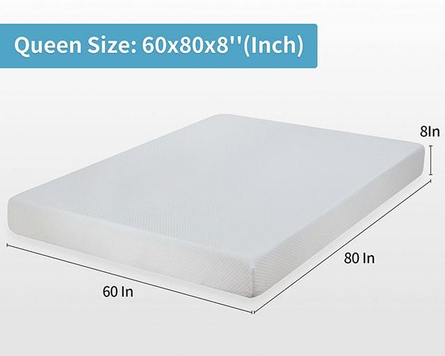 Artemisia 8" Cal. King, E.King, Full, & Queen Memory Foam Mattress - Orlando Furniture Outlet (Casselberry,FL)