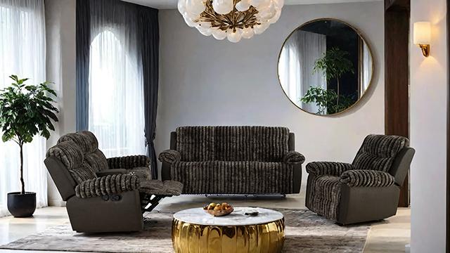 Dionysus Manual Reclining Loveseat Brown - Orlando Furniture Outlet (Casselberry,FL)