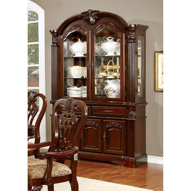 ELANA Brown Cherry Dining Table w/ 18" Butterfly Leaf - Orlando Furniture Outlet (Casselberry,FL)