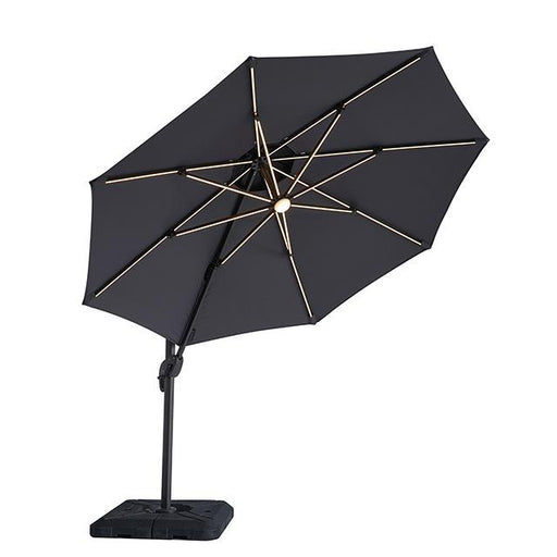 Nuti 10 Ft Round Umbrella w/ LED Light + 37" Large Base - Orlando Furniture Outlet (Casselberry,FL)