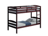 Finsbury Twin Twin Bunk Bed Espresso, Grey & White - Orlando Furniture Outlet (Casselberry,FL)