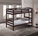 Finsbury Twin Twin Bunk Bed Espresso, Grey & White - Orlando Furniture Outlet (Casselberry,FL)