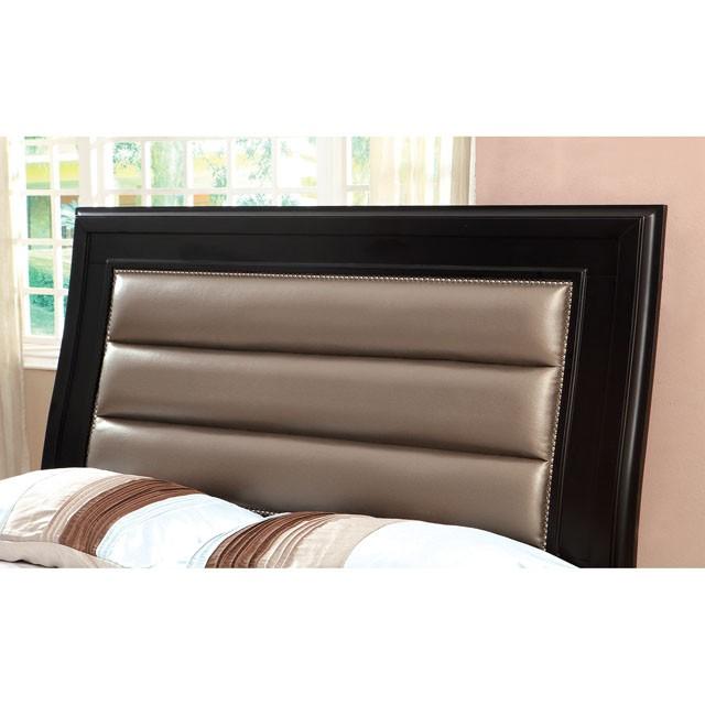 Golva Bed Beige & Black - Orlando Furniture Outlet (Casselberry,FL)
