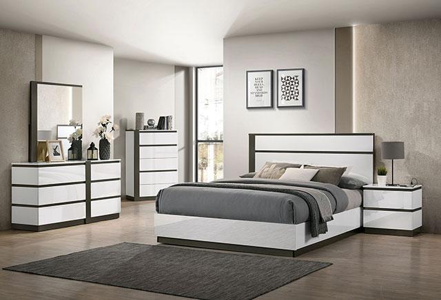 BIRSFELDEN Mirror, White - Orlando Furniture Outlet (Casselberry,FL)