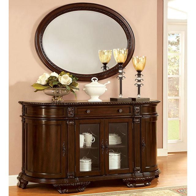 Bellagio Brown Cherry Round Dining Table - Orlando Furniture Outlet (Casselberry,FL)