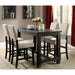 Sania III Antique Black 60" Counter Ht. Table - Orlando Furniture Outlet (Casselberry,FL)