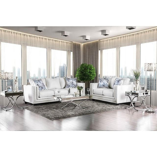 Ilse Off-White/Blue Sofa - Orlando Furniture Outlet (Casselberry,FL)