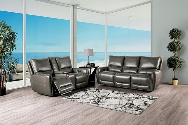 PHINEAS Power Recliner, Gray - Orlando Furniture Outlet (Casselberry,FL)