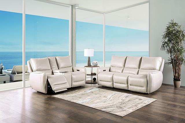 PHINEAS Power Sofa, Beige - Orlando Furniture Outlet (Casselberry,FL)