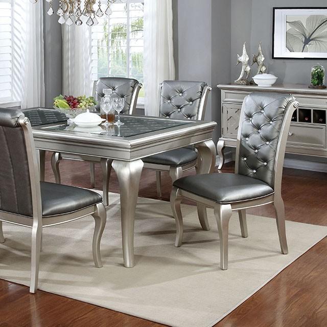 Amina Champagne Dining Table - Orlando Furniture Outlet (Casselberry,FL)