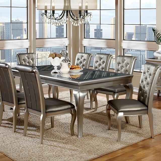 Amina Champagne Dining Table - Orlando Furniture Outlet (Casselberry,FL)