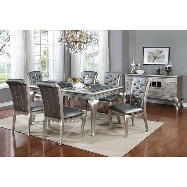 Amina Champagne Dining Table - Orlando Furniture Outlet (Casselberry,FL)