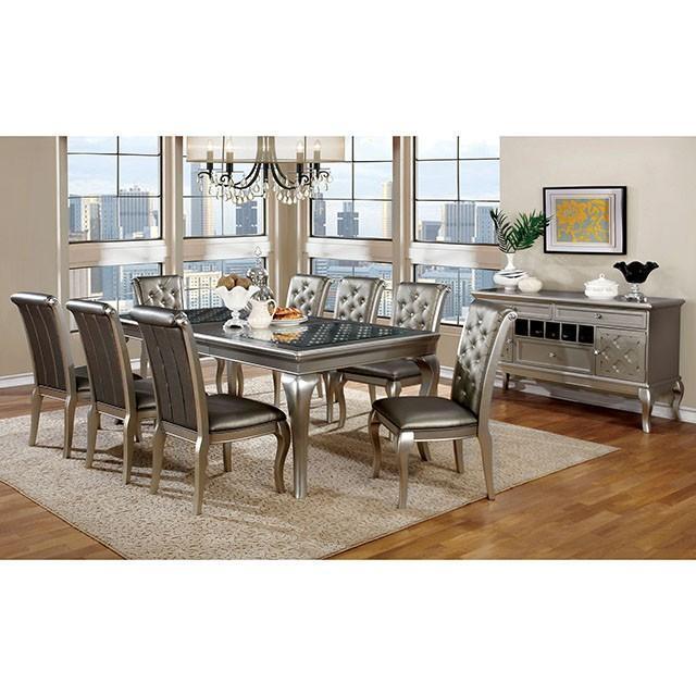 Amina Champagne Dining Table - Orlando Furniture Outlet (Casselberry,FL)