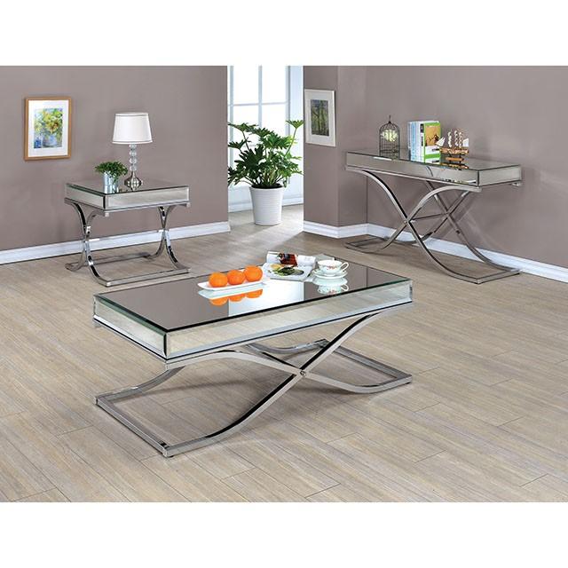 SUNDANCE Chrome Coffee Table, Chrome