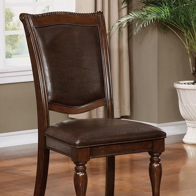 Alpena Brown Cherry/Espresso Arm Chair & Side Chair (2/CTN) - Orlando Furniture Outlet (Casselberry,FL)