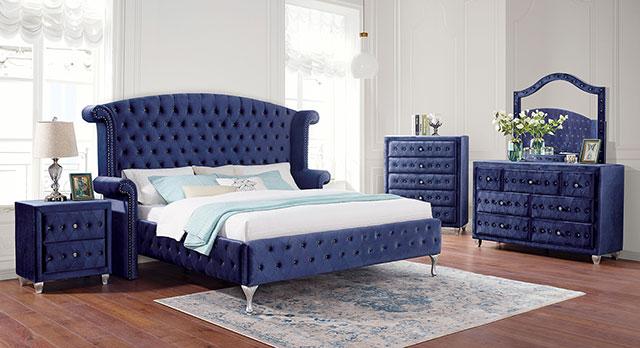 Alzire Black & Blue Mirror - Orlando Furniture Outlet (Casselberry,FL)