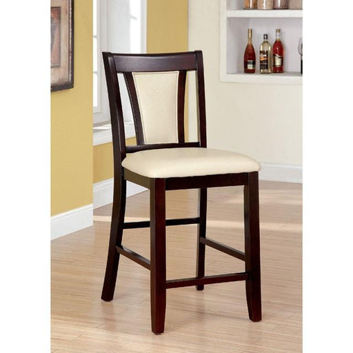 BRENT II Dark Cherry/Ivory Counter Ht. Chair (2/CTN) - Orlando Furniture Outlet (Casselberry,FL)